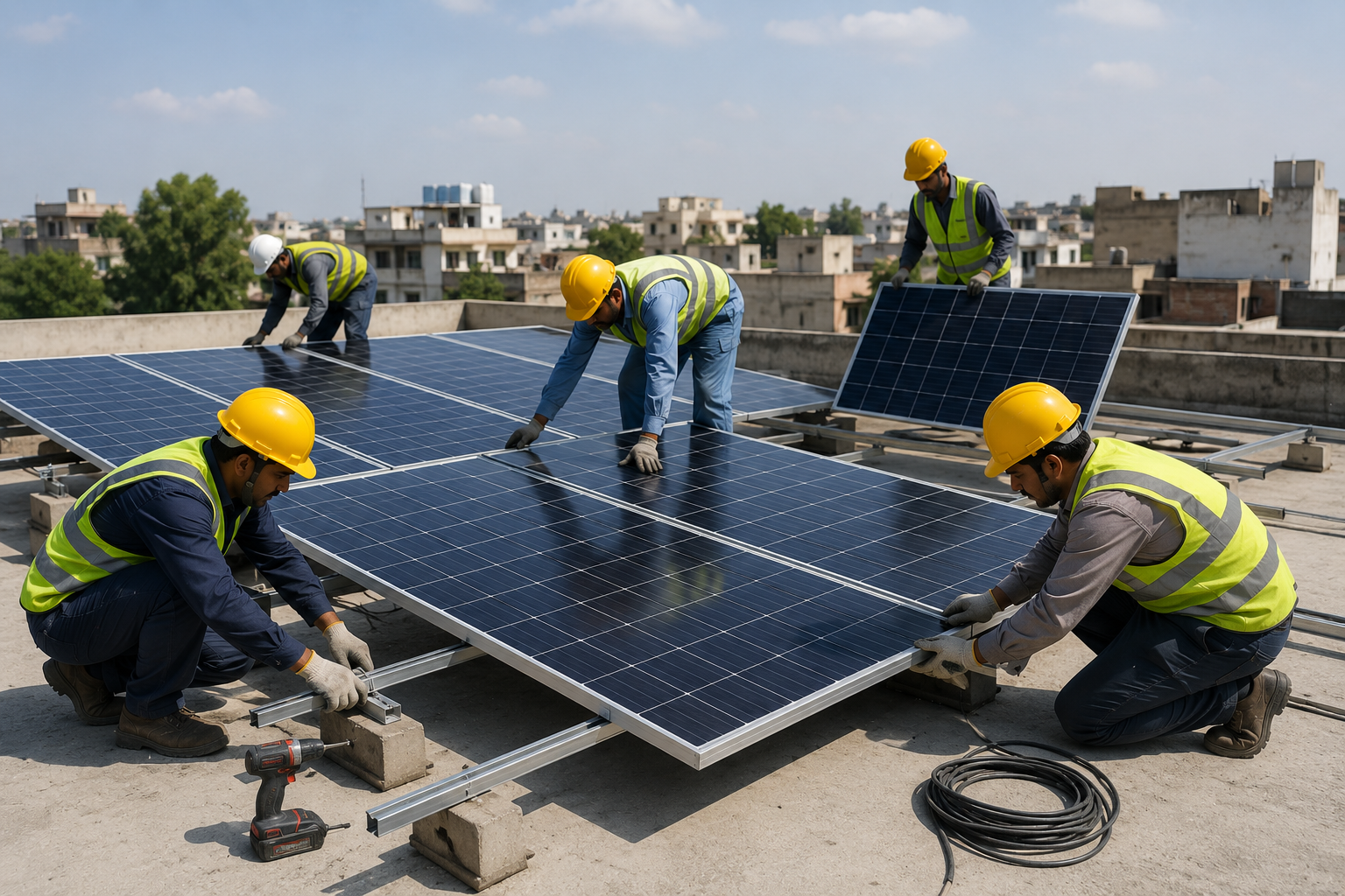 Rooftop solar project
